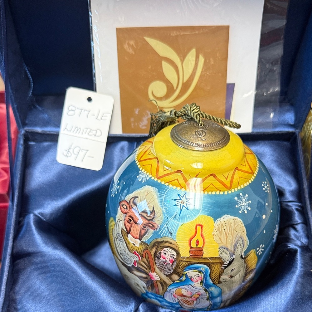 Neqwa G. Debrehkt Hand-Painted Holiday Ornament - Nativity 531/1500